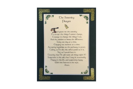 Serenity Prayer - Long Version - 8x10 Matted