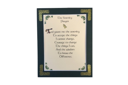 Serenity Prayer - Short Version - 8x10 Matted