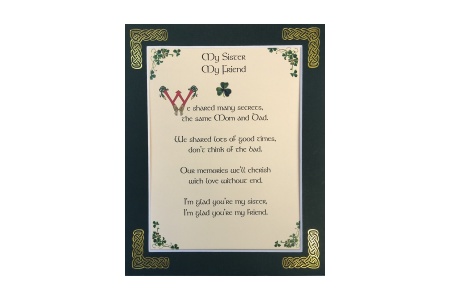 Sister - My sister, My Friend - 8x10 Matted