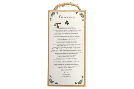 Desiderata - 5x10 Wooden Plaque