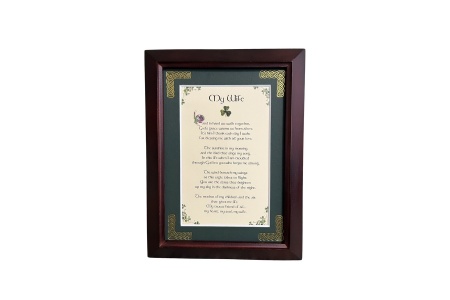 Wife - 5x7 Framed Blessing