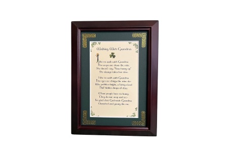 Walking with Grandma - 5x7 Framed Blessing