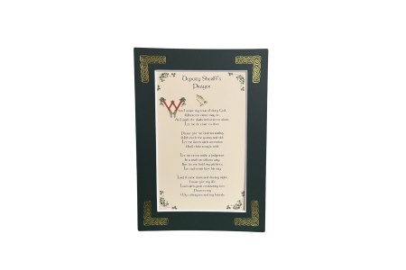 Deputy Sheriff's prayer - 5x7 Matted 