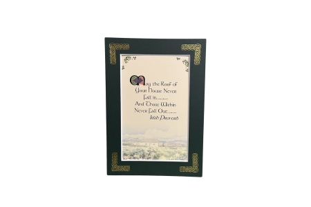 Irish Proverb - May the roof of your house never fall in - 5x7 Matted