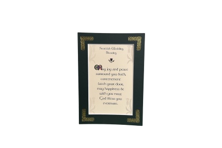 Scottish Wedding Blessing - 5x7 Matted 