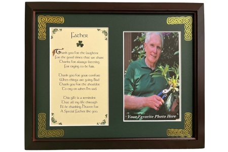Father - Thank You for the Laughter - 8x10 Photo Blessing
