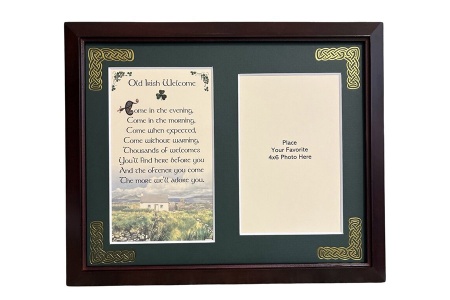 /Irish-Blessings/8x10-Framed-Photo-Verse/Old-Irish-Welcome---Framed-Blessing