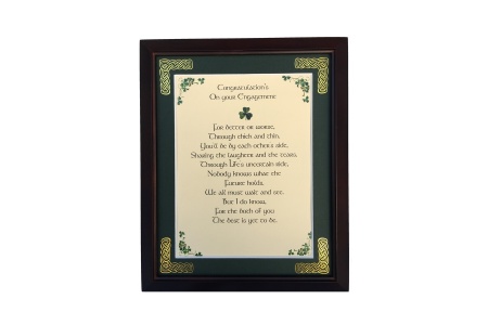 /Irish-Blessings/8x10-Framed/Congratulations-On-Your-Engagement