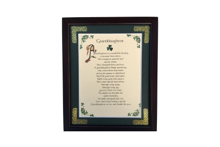 Granddaughter - 8x10 Framed Blessing