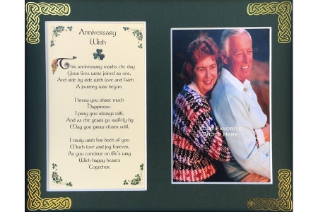 Anniversary Wish - 8x10 Matted Photo Verse