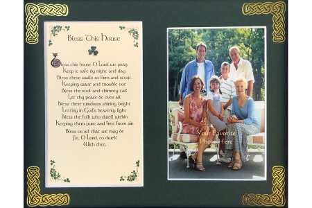Bless This House - Bless the lintel and bless the wall - 8x10 Matted Photo Verse