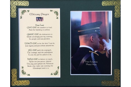Military Prayer - 8x10 Matted Photo Verse