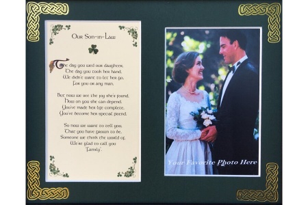 Our Son in Law - 8x10 Matted Photo Verse