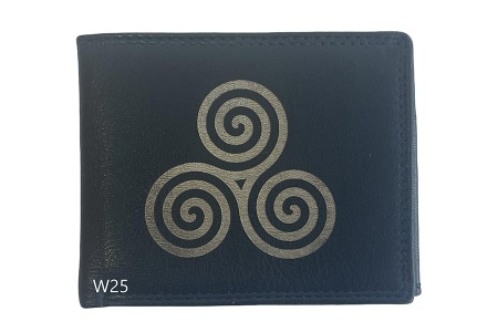 Celtic Triskelion Wallet - Black