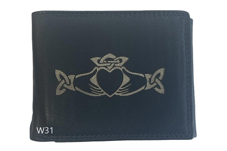 Claddagh Wallet - Black