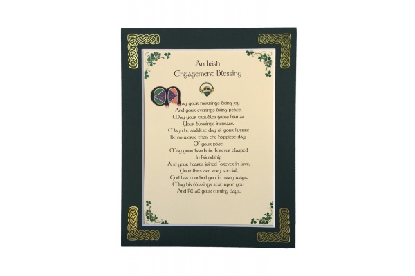 An Irish Engagement Blessing - 8x10 Matted
