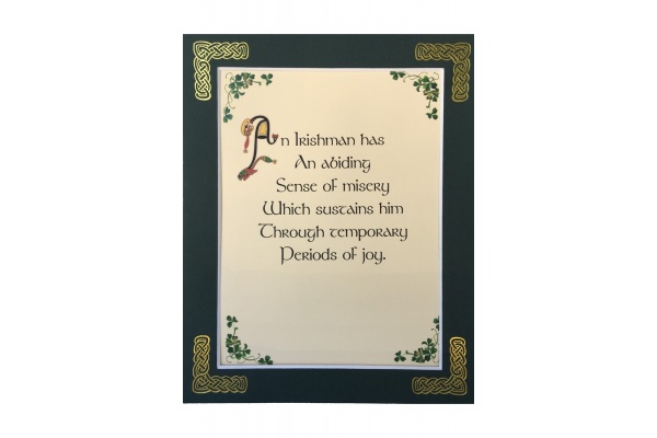 An Irish Man Has - 8x10 Matted