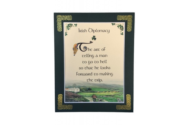 Irish Diplomacy - 8x10 Matted