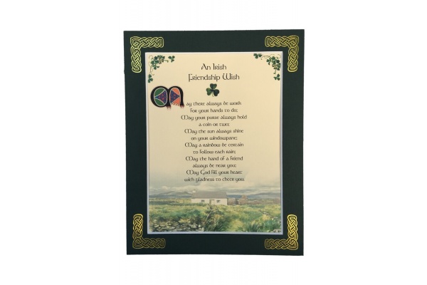 Irish Friendship Wish - 8x10 Matted