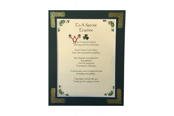 Teacher - To A special Teacher - 8x10 Matted