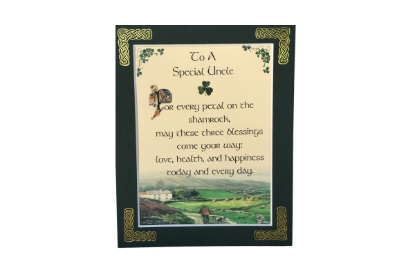To A Special Uncle - 8x10 Matted