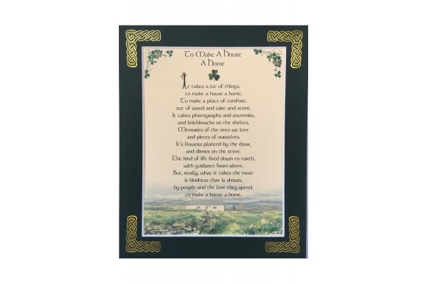 To Make A House A Home - 8x10 Matted