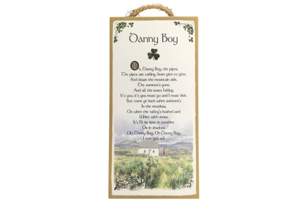 Danny Boy - 5x10 Wooden Plaque