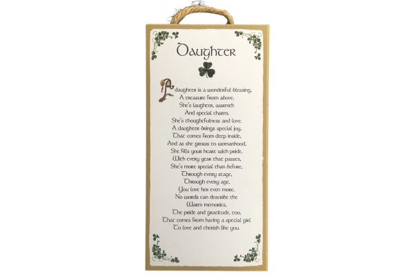 Daughter - 5x10 Wooden Plaque