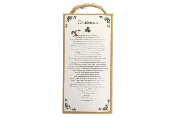 Desiderata - 5x10 Wooden Plaque