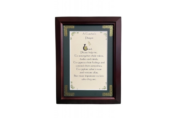 A Teacher - Teachers Prayer - 5x7 Framed Blessing