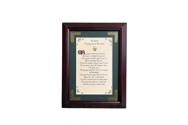 An Irish Engagement Blessing - 5x7 Framed Blessing