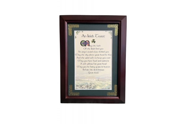 Irish Toast - May the Luck of the Irish - 5x7 Framed Blessing