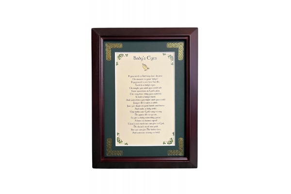 Babys Eyes - 5x7 Framed Blessing