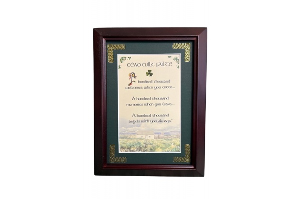 Cead Mile Failte - 5x7 Framed Blessing
