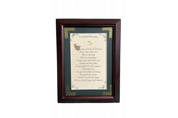 Godchild Blessing - 5x7 Framed Blessing