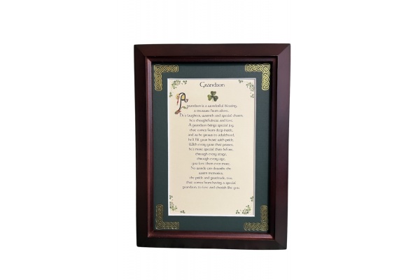 Grandson - 5x7 Framed Blessing