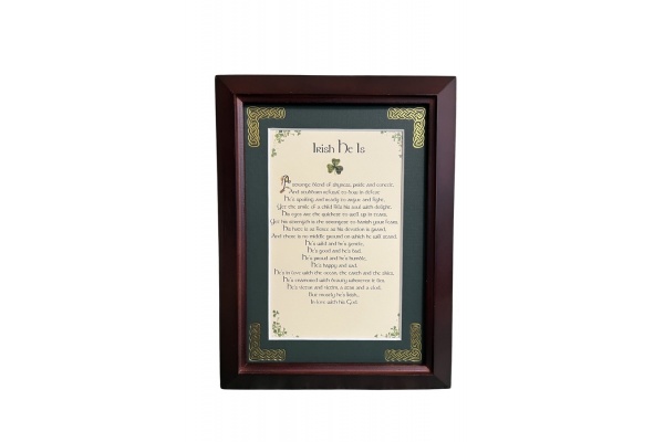 Irish He Is - 5x7 Framed Blessing