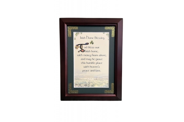 Irish Home Blessing - God Bless Our Irish Home - 5x7 Framed