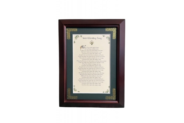 Irish Wedding Song - 5x7 Framed Blessing