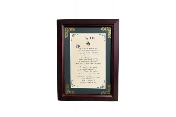 Wife - 5x7 Framed Blessing