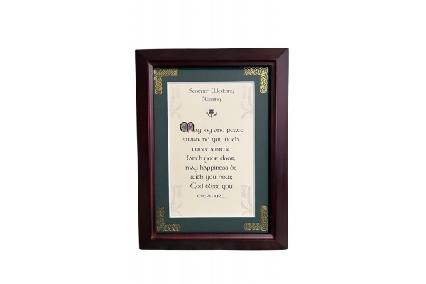 Scottish Wedding Blessing - 5x7 Framed