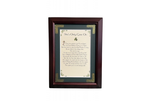 She's Only Gone On - 5x7 Framed Blessing