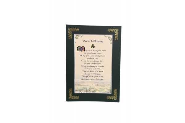 An Irish Blessing - May there always be work - 5x7 Matted 