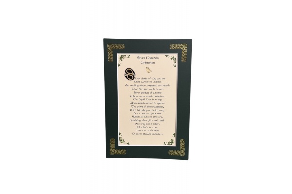 /Irish-Blessings/5x7-Matted/Anniversary---25th-Silver-Threads-Unbroken