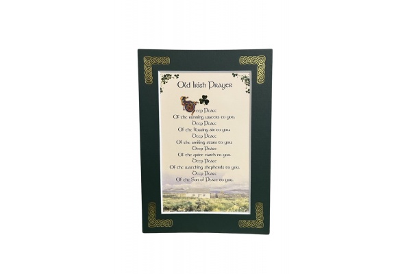 Old Irish Prayer - Deep peace of the running waters - 5x7 Matted 