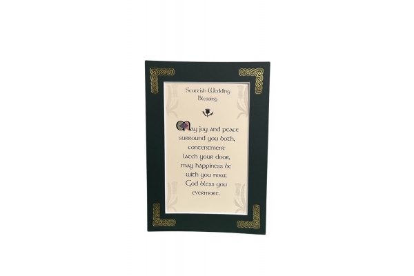 Scottish Wedding Blessing - 5x7 Matted 