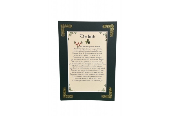 The Irish  - What can I say about the Irish? - 5x7 Matted 