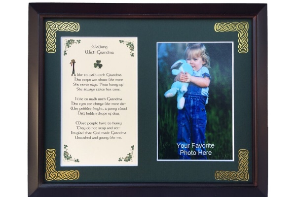 /Irish-Blessings/8x10-Framed-Photo-Verse/Walking-with-Grandma