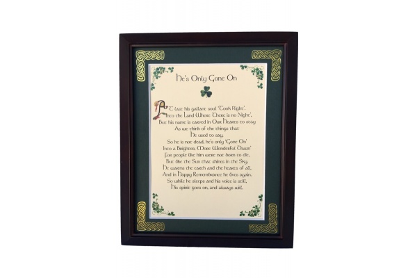/Irish-Blessings/8x10-Framed/Hes-Only-Gone-On