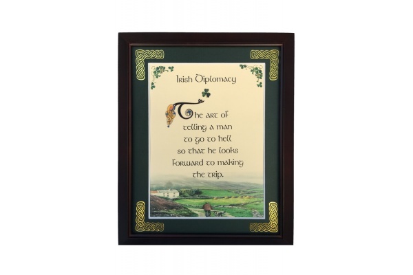 /Irish-Blessings/8x10-Framed/Irish-Diplomacy